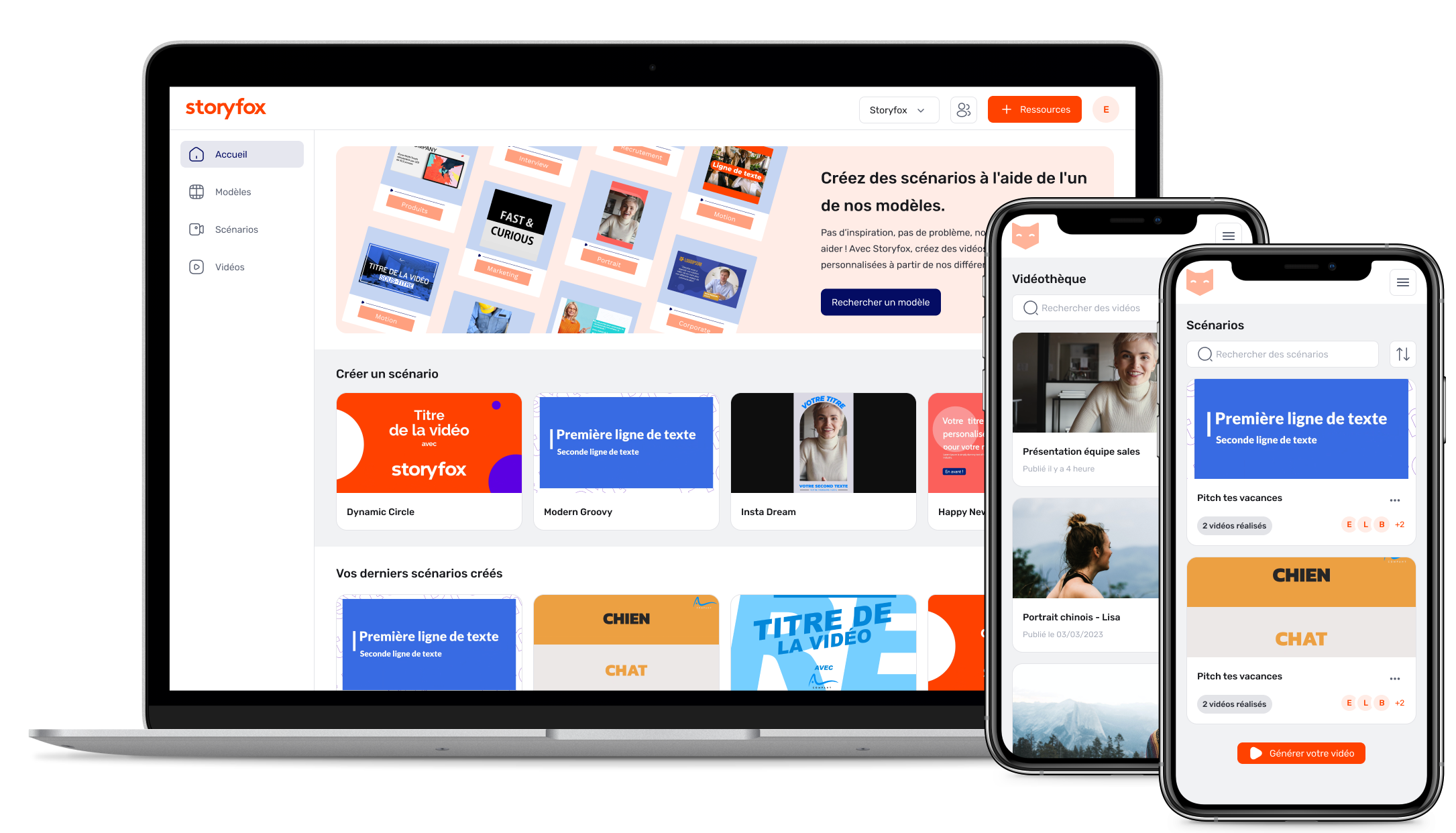 Visuel pour montrer le logiciel vidéo Storyfox