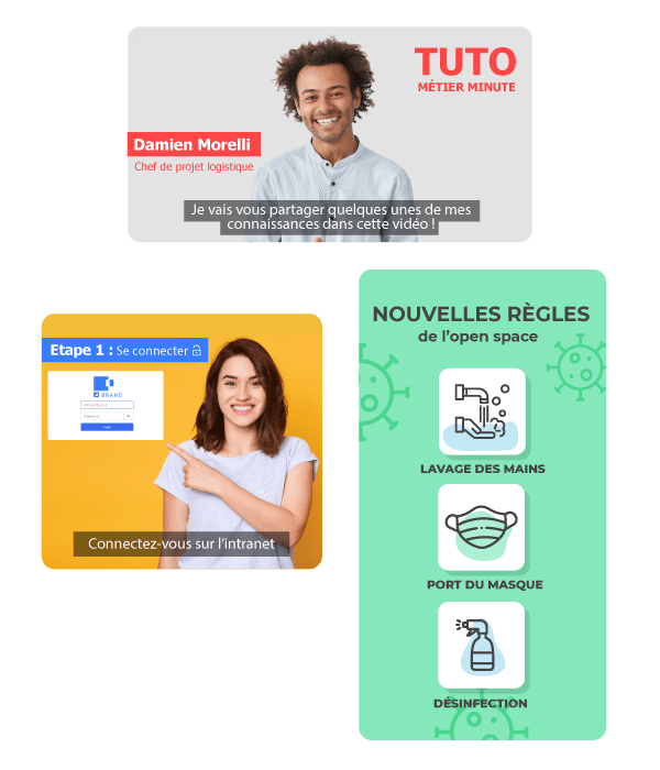 Vos vidéos communication Interne - Exemples